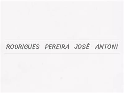 Nome e sobrenome. ENS. FUND 1