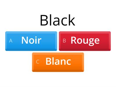 Les couleurs en français
