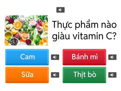 Kiểm Tra Nội Dung Bài 4: Thực Phẩm Và Dinh Dưỡng