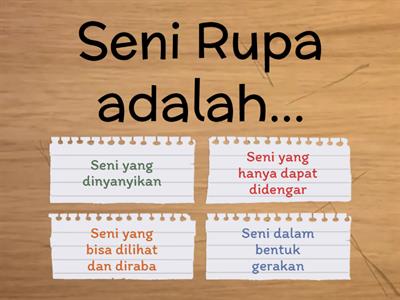 Quiz Mata Kuliah Seni 