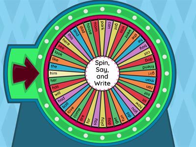 Snap Word Spin Wheel