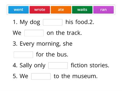 Salina 3rd-Verb Tenses Practice 1