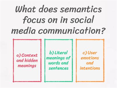 Semantics and pragmatic 