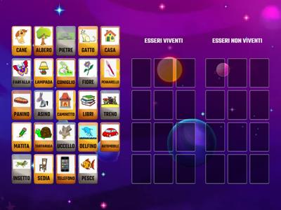 ESSERI VIVENTI E ESSERI NON VIVENTI