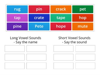 Long and Short Vowel Sort