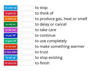 4E Phrasal verbs