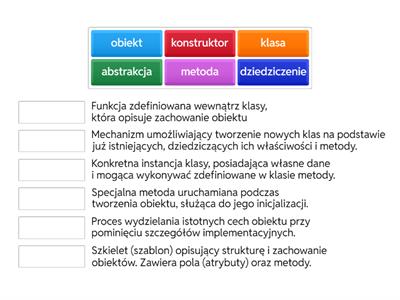 Programowanie obiektowe - definicje