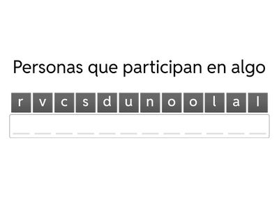 Ordenando palabras CB2