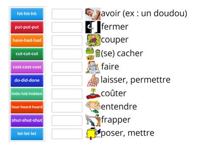verbes irréguliers 5e liste 1