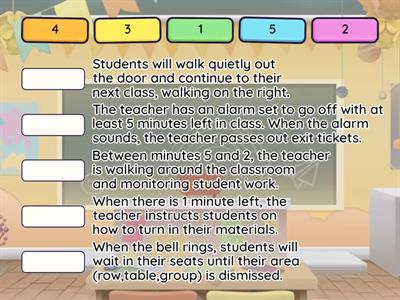 Exiting Class Minute by Minute