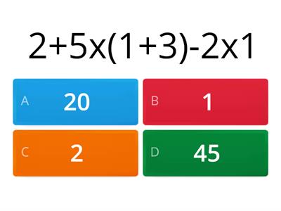 Expressões numéricas Revisão 