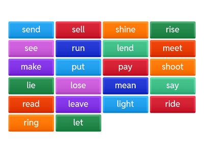 Irregular verbs part 3