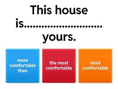  Comparative and superlative 