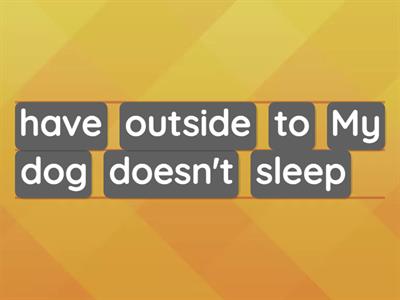 NEGATIVE HAVE TO HAS TO