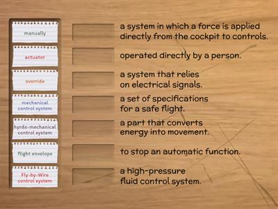 Civil Aviation - Unit 9- Vocabulary Matching 