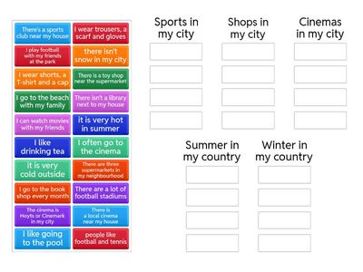 Talk about you and your city