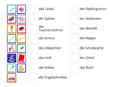  Schulsachen 15 Begriffe