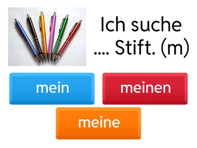 Possesivpronomen Akkusativ und Nominativ