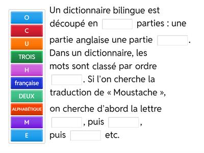 DICTIONNAIRE MÉTHODO