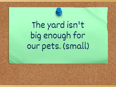 EIA5 - U3 - Say the sentences in another way using TOO or ENOUGH and the word in parentheses.