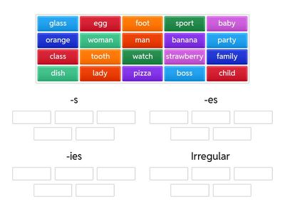 Singular and Plural nouns