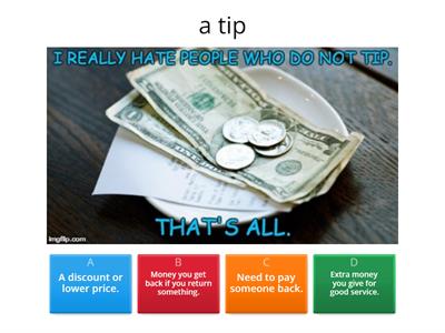 Money and value - Quiz