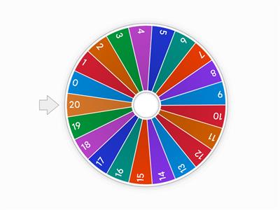 Numbers Wheel 0-20 