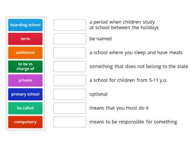 Vocabulary Secondary Schools