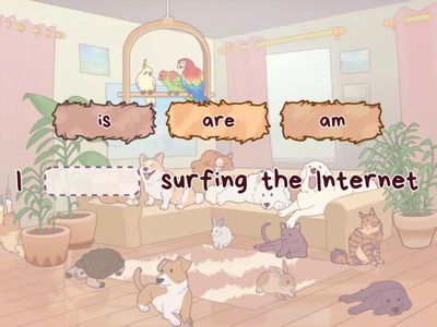 Present Continuous (to be)