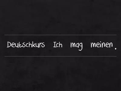 Modal Verb Word Order Kontakte K 3