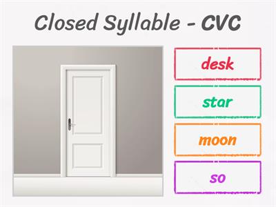 Syllable Type Quiz