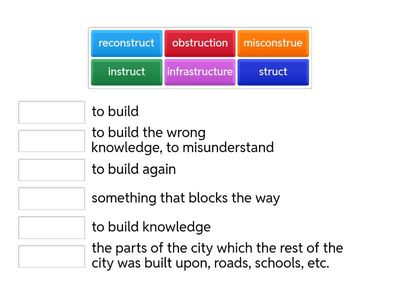 Latin Root Word "struct"