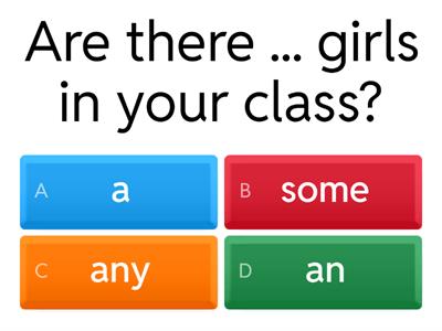 SO A1 6.2, a lot of/some/ any/ a/ an