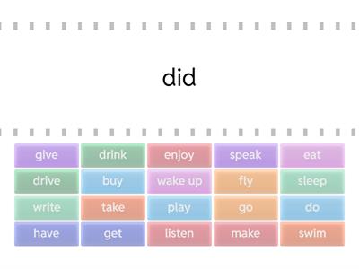 Regular and Irregular Verbs