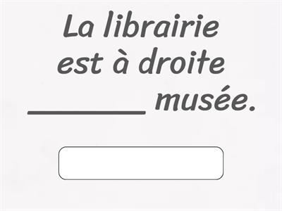 Les prépositions de lieu