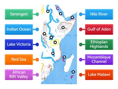 East Africa Physical Map