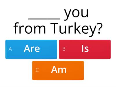  verb to be yes/no questions