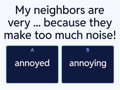 -ED and -ING ADJECTIVES