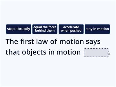 Laws of Motion Review