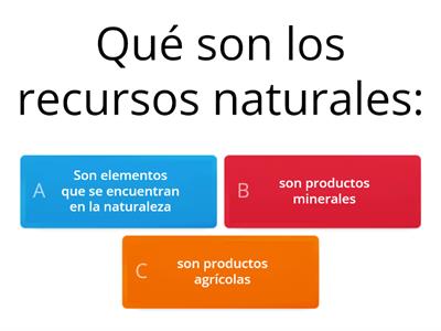 Recursos naturales