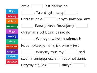 Przypowieść o talentach