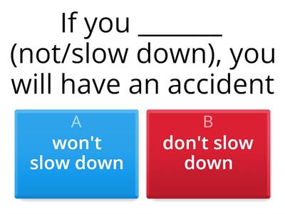 Grade 6 - First conditional sentences