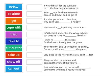 close up b1 module 7 vocabulary