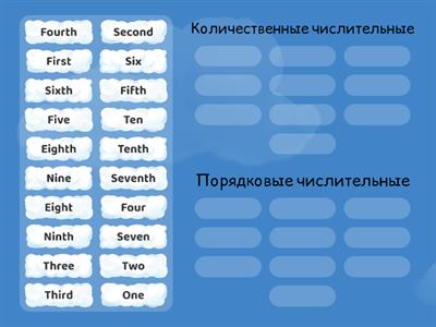 Numbers (cardinal/ordinal)