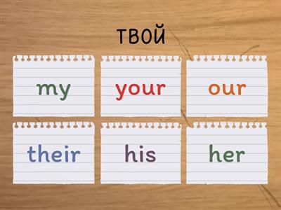 7. (рус)  possessive pronouns