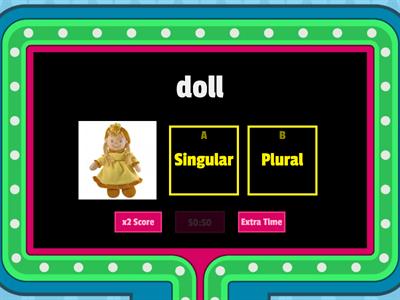 Singular vs Plural nouns