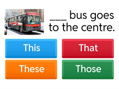 this, that, these and those