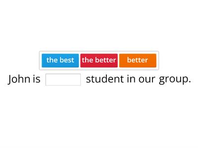 Comparative and Superlative Adjectives