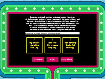 Topic & Conclusion Sentences