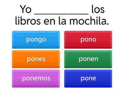  Verbs with irregular "yo" forms.